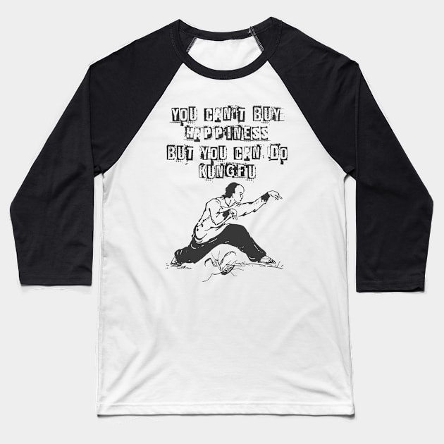 Kung Fu Life Baseball T-Shirt by Blind Ninja